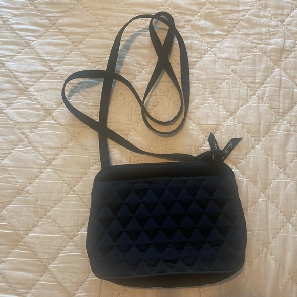 Vera Bradley Black Quilted Crossbody Bag - Small - Picture 3 of 5